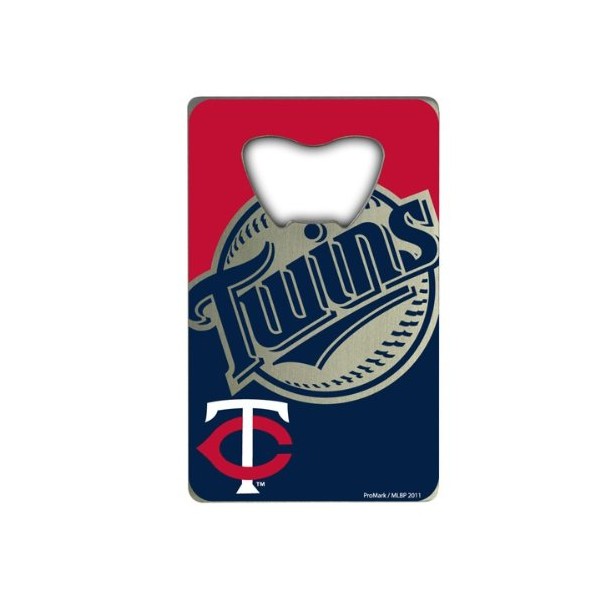 FANMATS 62536 Minnesota Twins Credit Card Style Bottle Opener - 2” x 3.25