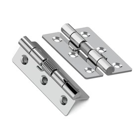 2Pcs Self-Opening Spring Hinges,Self-Closing Spring Door Hinges, Automatic Closing Hinges for Invisible Doors (3 Inch)
