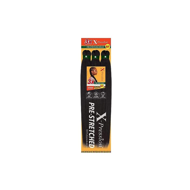 Sensationnel X-pression prestretched braiding hair - 3x braid 58 inch