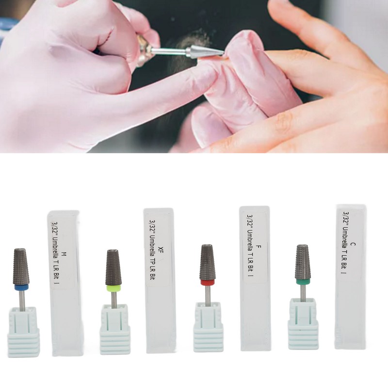 4pcs Nail Drill Bits Set Quick Remove Acrylic Professional Tungsten