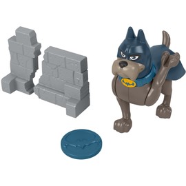 Fisher-Price DC League of Super-Pets Disk Launch Ace, figure set with dog character and accessories for preschool pretend play ages 3 years and up