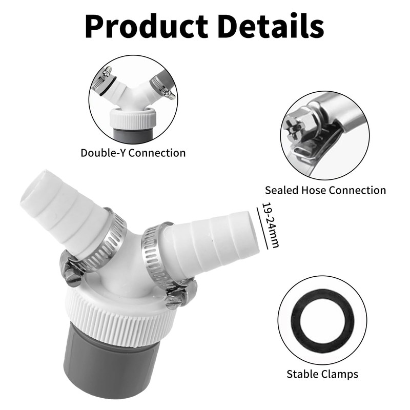 SHYSBV Double Connection Y Adapter for Dishwasher & Washing Machine