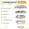 Erweater Chafing Dishes Buffet Set with 1/2 Food Pan, 4