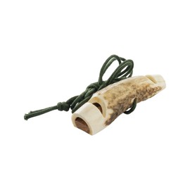 EUROHUNT Real Horn Gun Dog whistle, Hundepfeife Hirschhorn circa 7 cm, Hirschhorn