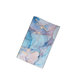 WOCOCN Metal Card Clip Wallet, Slim Business Card Holder and Organizer Pocket, Name Card Holder is Designed with Delicate Pattern, Easy to Carry (Blue Marble)