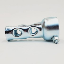 1-⅞” OD x 4" Long Exhaust Baffles for Exhaust Pipes & Mufflers - Noise Reducer/Silencer - SOLD AS A PAIR w/Mounting Nut & Bolt – Galvanized Steel – Motorcycle, Harley, Chopper, Bobber, Cafe Racer