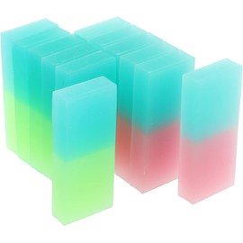 8Pcs Colorful Gradient Pencil Erasers Set, Colored Cube Erasers Cute Gradient Erasers for School Office Home and Correction Supplies,Standard Pencil Erasers，Erasers