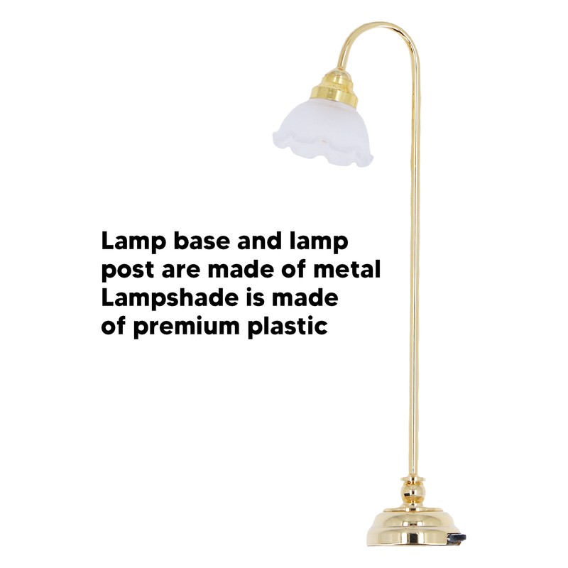 Miniature Dollhouse Floor Lamp 1/12 Scale Miniature Furniture for Dollhouse