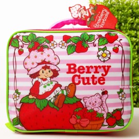 Nickelodeon Strawberry Shortcake Lunch Bag Pink Classic Girls Snack Tote New Custard Cat