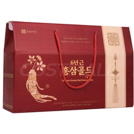 Chong Kun Dang Health 6-Year-Old Red Ginseng Gold 70ml X 30 Packets/Deer Antler Extract / 종근당건강 6년근 홍삼골드 70ml X 30포녹용추출물