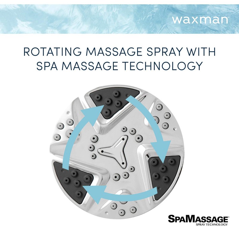 Aqua Vista 4.5-in. Polished Handheld Shower Head with 6 Spray