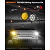 LEDMIRCY Round Off Road Lights, Ditch Lights With Toggle Switch