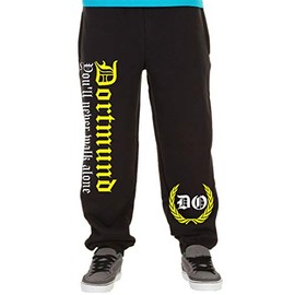 Dortmund Never Walk Alone Men's Jogging Bottoms | Football Ultras Fan | M2, black
