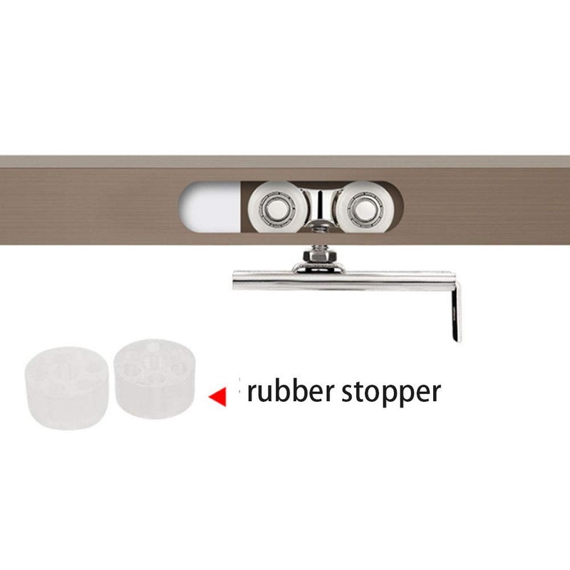 2 Pcs Shower Door Rollers, Zinc Alloy Runners Wheels Pulleys
