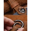 ontto Leather Key Fob Cover Keyring for Mazda 3 Alexa