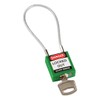 Brady Compact Cable Padlock - Lockout Tagout Security Lock -