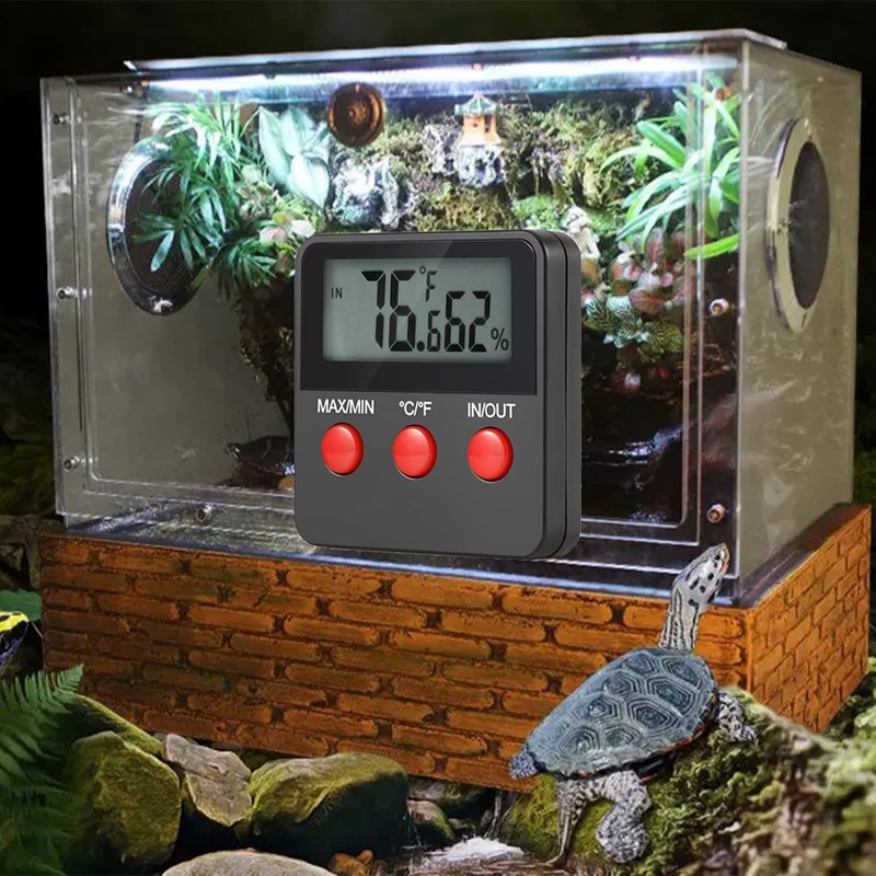 GERUI Digital Thermo/Hygrometer, Indoor Temperature Humidity Meter, Portable Hydrometer Moisture