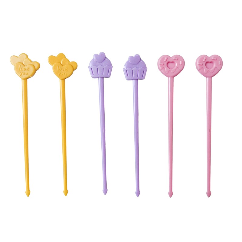 Pick Sticks - Fun Food Skewers for Kids (Yellow, Purple