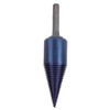 Wood Cone Punch High Speed Steel Blue Plated Hex Shank