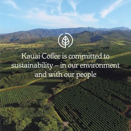 Kauai Coffee Ground Coffee – Smooth, Rich – Banana Flavor with Creamy Vanilla – Arabica Coffee, 10% Hawaiian with No Bitterness – Banana Crème, 1 Pack of 10oz