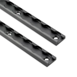 VanEssential 12" Venture Track T-6 Aluminium L-Track Gray Anodized (Semi Circle Profile) - 2 Pack