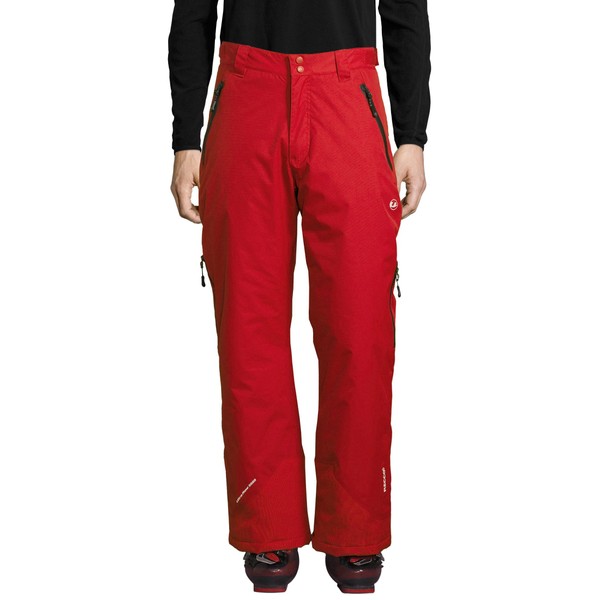 Ultrasport Amud Pantalon de Ski Homme, Rouge/Noir, Medium