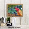 Irises Painting - Interrupted by Rooster 11x14 Unframed Print, Bold