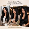 Extensiones de Cabello Humano con Clip 14 Pulgadas Doble Trama