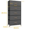 Crestlive Products Vertical Dresser Storage Tower - Sturdy Steel Frame,