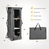 Giantex Folding Camping Storage Cabinet with 3 Shelves and Carry
