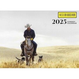 2025 Western Horseman Cowboy Wall Calendar, 12 Months, Color Photos