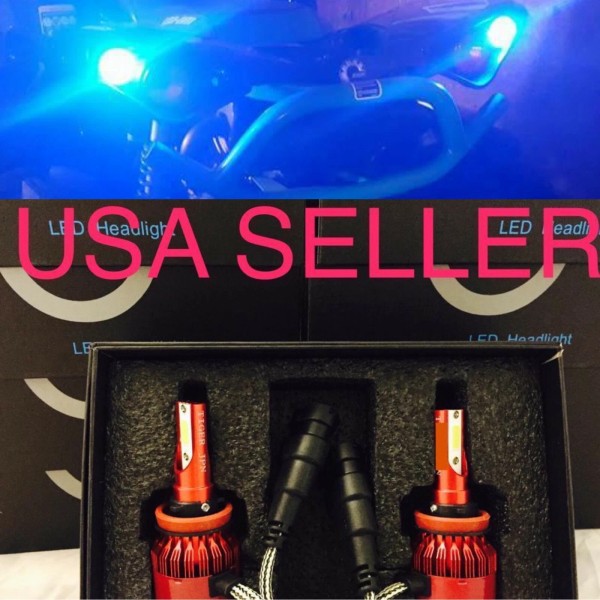 H11-BLUE-LED DEEP BLUE H9 H11 10000K car 2x LED REPLACEMENT