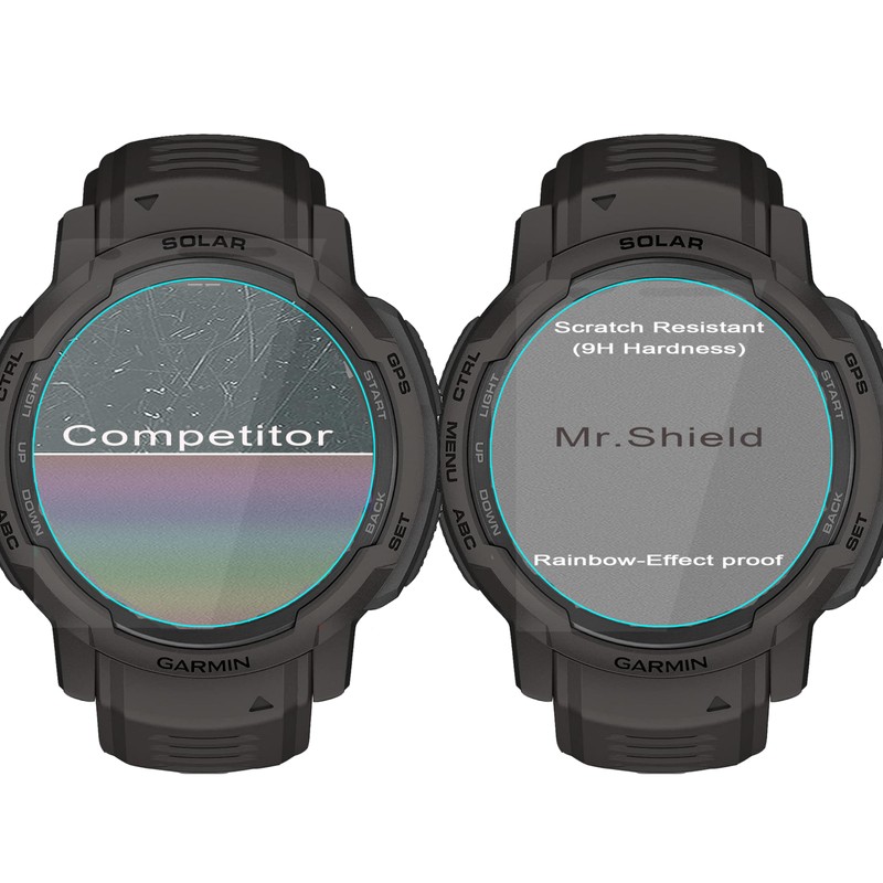 Mr.Shield Screen Protector compatible with Garmin Instinct Crossover Tactical Solar/Instinct