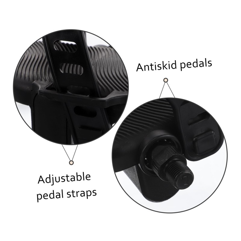 WOONEKY 1 Set Exercise Bike Pedals Antiskid Replacement Pedals for