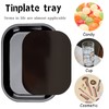 Metal Tray with Soft Magnetic Lid Black Tray with Spill