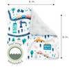 S&T INC. Crinkle Squares Baby Toys, 6 Inch x 6