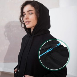 XENQITO Pack of 6 Threading Aid, Pull Through Needles, Cord for Jogging Bottoms, Elastic Cord Threader, Elastic Thread Threader, Threading Aid for DIY, Pull Through Needles Drawstring for DIY,