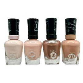 Sally Hansen Miracle Gel Nail Polish Nude Colors Lot of 4