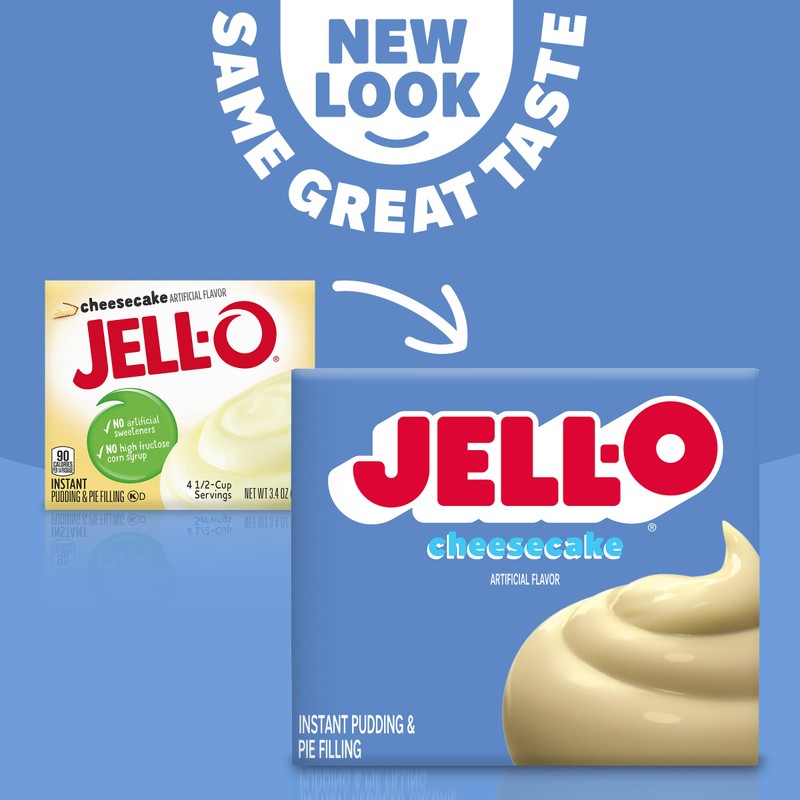 Jell-O Cheesecake Instant Pudding & Pie Filling Mix, 3.4 oz