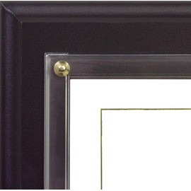 Walnut Grove Slide-in Certificate Plaque and Document Holder (Satin Black)