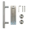 Satin Nickel Barn Door Handle/Pull