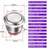 Kiligen 15A/220V 19mm Latch Stainless Steel Push Button Switch Waterproof