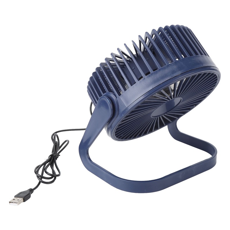 Small Air Circulator Fan 2 Adjustable Speed Blue Portable Rechargeable