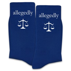 Law Themed Novelty Socks–Fun Gifts for Lawyer, Law School Student, Family or Colleagues–Legal Socks Lawyer Gifts for Birthday, Christmas, Graduation, Office Party and More.(280)