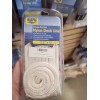Marpac Boat Dock Line 3/8" x 15' White Double Braid Nylon Mooring Marine Yacht New