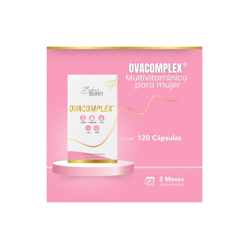 Bikini Burn Ovacomplex Multivitamínico Mujer Coq10 Zinc Magnesio