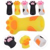 6pcs Cat Paw Shape Silicone Nipper Cover Silicone Cuticle Nail