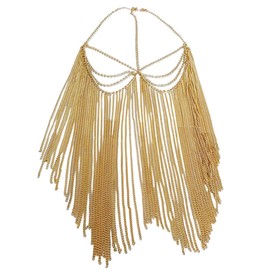 Astage Women Party Mask Headwear Masquerade Coin Veil Face Chain Gold