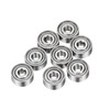 sourcing map 8Pcs MR62ZZ Small Bearing, 2mm ID 6mm OD