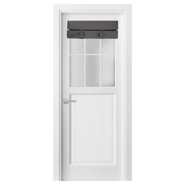 YSYY Blackout Door Curtains for Door Windows,Sidelight Curtain,Easy Installed Window Curtains. (Dark Grey,1 Panel, 24W x38L)